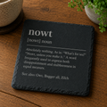 “By Eck” Yorkshire Slate Coaster – Rustic Northern Saying Gift