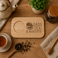 Dad's Tea & Biscuits Personalised Wooden Drink Board