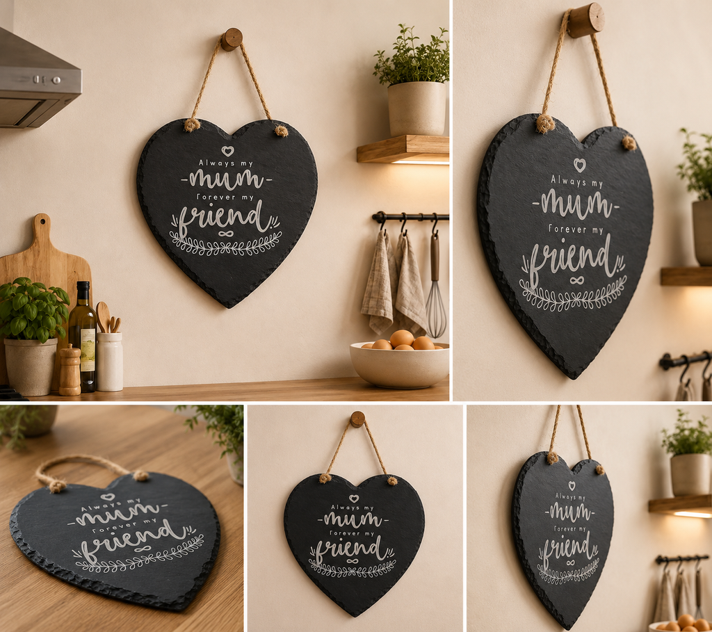Rustic Slate Wall Plaque for Mum